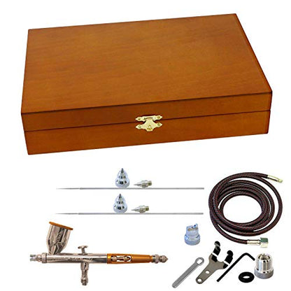 Paasche Airbrush Talon Gravity Feed Airbrush in Deluxe Wood Box Orange - style: New Vesion
