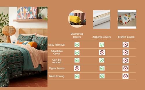 Saffron Bolster Removable Cover Cotton (Beige, 6" x 16" (15cm x 40 cm)) - color: Beige, size: 6" x 16"