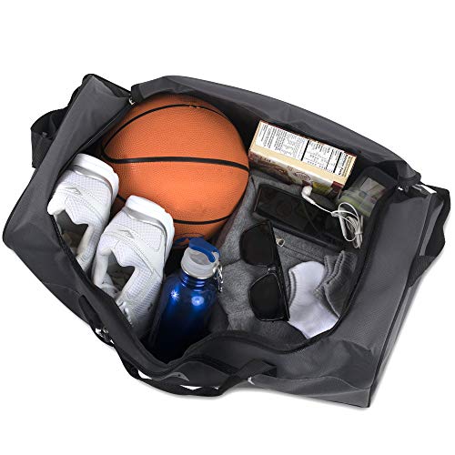 Lightweight Canvas Duffle Bags for Men & Women For Traveling, the Gym, and as Sports Equipment Bag/Organizer - color: Grey 1