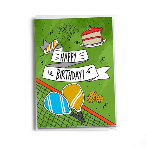 Fun Pickleball Birthday Card for Players & Enthusiasts - style: Pickelball