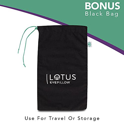 Lotus Lavender Eye Pillow - Weighted Mask for Meditation - color: Green