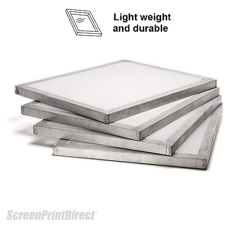 Aluminum Screen Printing Frame 20x24-6 Pack Bundle, Mixed Mesh Count Kit | Includes 2x110, 2x137, 2x155 Mesh Count, Pre-Stretched Silk Screen Kit, Aluminum Frame, Made In USA - Screen Printing Screens - size: 110(2) 137(2) 155(2)