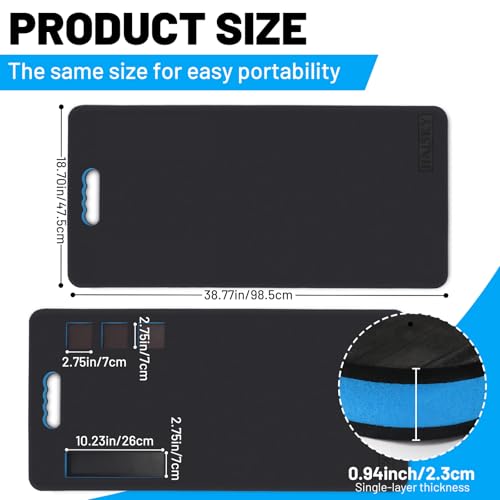 2 Pcs Extra Large Mechanic Kneeling Pad, 39" x 19" Thick Soft EVA Foam Mat with Magnetic Slots for Screws & Accessories, Knee Cushion for Auto Repair, Gardening, Workshop, Exercise,Camping - size: Large
