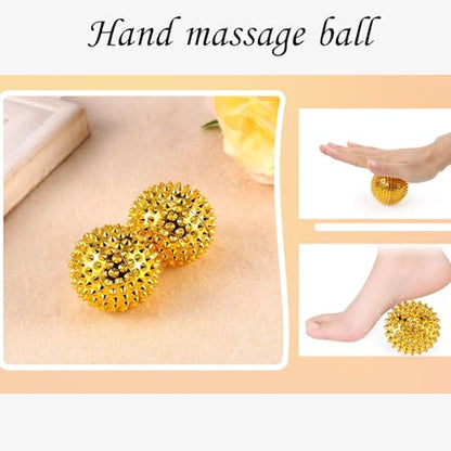 Magnetic Massage Ball, Hand acupoint Stimulation Ball, Massage Body acupoints, Manual Massage Ball Two-Pack