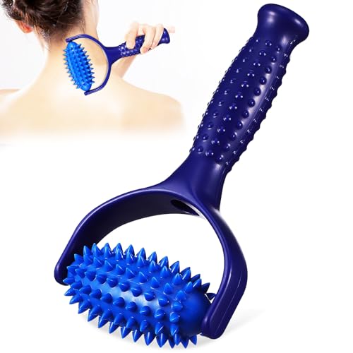 SHERCHPRY Massager Yoga Enthusiasts Muscle Sedentary Individuals and Handheld Stick Lightweight Relax Roller Made of Sturdy Abs and PVC, Designed to Reduce Muscle Fatigue Back