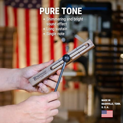 TreeWorks Chimes Energy Chime, Single Note –– MADE IN U.S.A. –– For Meditation, Classrooms, Sound Healing or Yoga, Includes Mallet - size: Single Note