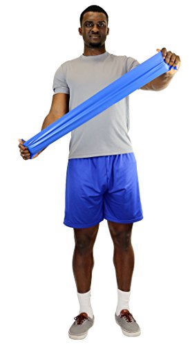 Cando 1210689 Low Powder Exercise Band Roll, 6 yd Length, Blue-Heavy - color: Blue: Heavy, size: 6 yard roll