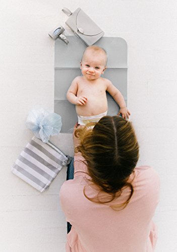 Ubbi On-the-Go Diaper Changing Baby Mat, Gray - size: 16 x 21 Inch, style: Gray Changing Mat