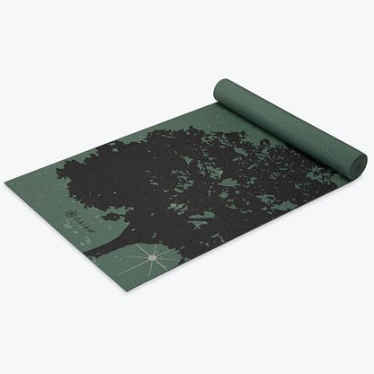 Gaiam Yoga Mat Classic Print, 4mm Non-Slip Mat - color: Luminary