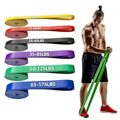 Resistance Bands, Pull Up Resistance Bands, Men's and Women's Fitness Training Bands, Suitable for Stretching, Training, and Physical Therapy - color: Multicolor (5-175LBS)