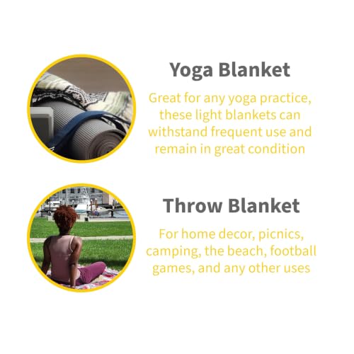 Cozumel Bulk Mexican Yoga Blanket, 10 Pack, Mocha - color: Mocha
