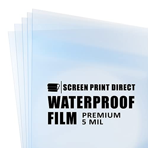 Screen Print Direct® Waterproof Inkjet Film Sheets (11" x 17" - 25 Sheets) | Transparency Film for Silk Screen Printing, Inkjet Film Sheets for Screen Printers (11" x 17" - 25 Sheets) - size: 11" x 17" - 25 sheets