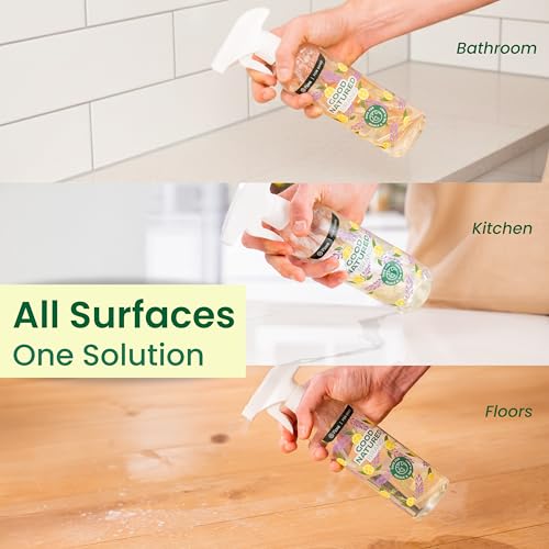 Good Natured Brand All-Purpose Cleaner Concentrate | Multi-Surface Cleaner | Natural Lemon Essential Oil | Multipurpose Cleaner Concentrate All Surfaces | Lemon Love | 16oz makes 256oz - size: 16 Fl Oz