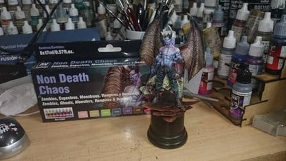 Vallejo - Non-Death Chaos Acrylic Paint Set | Game Color | Fantasy Color Series Miniature Model Kit for a High Pigment Matte Finish | 8 Bottles x 18 ml. (0.60 fl.oz) - style: Non Death Caos