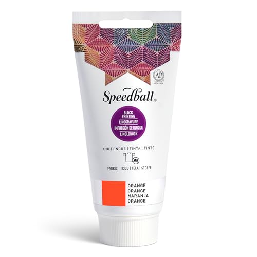 Speedball 003576 Fabric Block Printing Ink - color: Orange, size: 2.5 fl oz