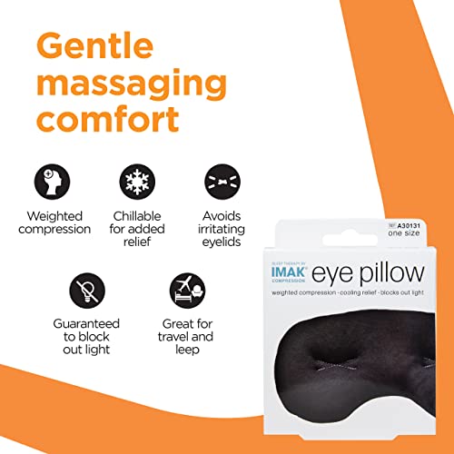 Brownmed Eye Pillow Compression Eye Mask, Cooling, Universal Fit, Black - color: Black