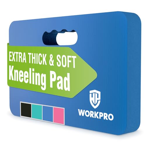 WORKPRO Extra Thick Kneeling Pad, 1 Pack, 17.5 x 11 x 1.5 in, Blue | Soft NBR Foam Cushioning for Knee, Large Foam Kneeler Mat, For Gardening, Bathing Baby, Exercise, Workout Supplies - color: Blue, size: 1 Pack