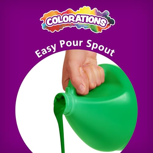 Colorations Paraben-Free Washable Green Tempera Paint for Kids, 1 Gallon | Vibrant, Non-Toxic & Made in the USA, Classroom Must-Haves, Bulk Arts & Crafts Supplies - color: Apple Green