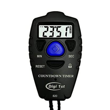 T-820 99 Minute Handheld Countdown Timer Black