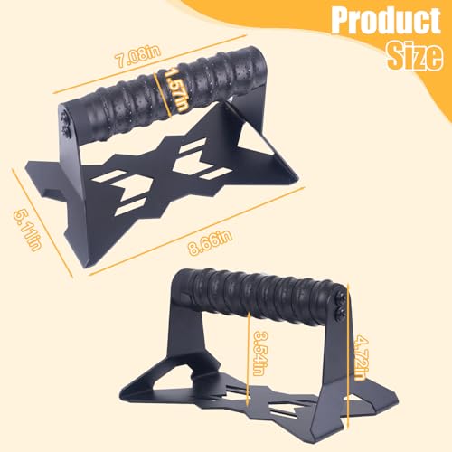 Parallettes Push Up Bars,Includes 2 wrist guards, 1 storage bag,Push Up Handles,Heavy Duty Steel Frame with Non-Slip Handle,Calisthenics Equipment for Outdoor&Home