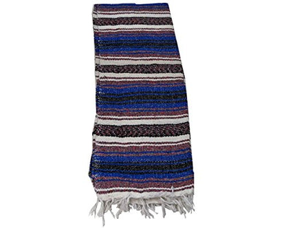 Leos Imports Yoga Beach Blanket, Blue