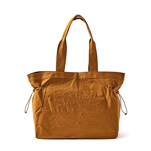 VAKAER Tote Bag for Women, 18L Side Cinch Shopper Bag, Large Hobo Bag, Lightweight Shoulder Bags for Work, Workout, Travel - color: Ginger