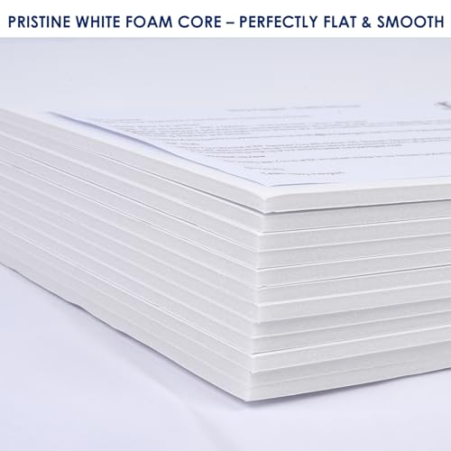 Foam Board 12 x 16 x 3/16"(5mm), Foam Core Board Sheets, White Poster Board | 12 Pack, Acid Free Foamboard, Rigid Sign Board for Mounting, Framing, Backing, Display, Presentation, Prints, Crafts & Art - size: 12x16 in 12 Pack