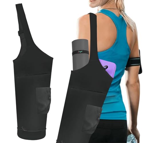 Yoga Mat Bag, Yoga Mat Carrier Fits Most Size Mats, Multi-Functional Tote With Pockets