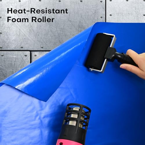 NEWISHTOOL 4-Inch Sponge Seam Roller, Rivet Roller for Vinyl Wrap - 2 Pack | Foam Roller Car Wrapping Applicator Tools for Rolling Over Rough Textured Uneven Surfaces, Scratch Free Film Roll Tools