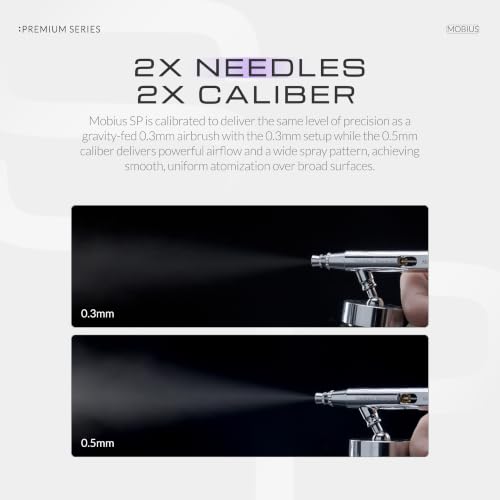 Gaahleri Airbrsuh Premium Series Mobius Siphon Feed Airbrush
