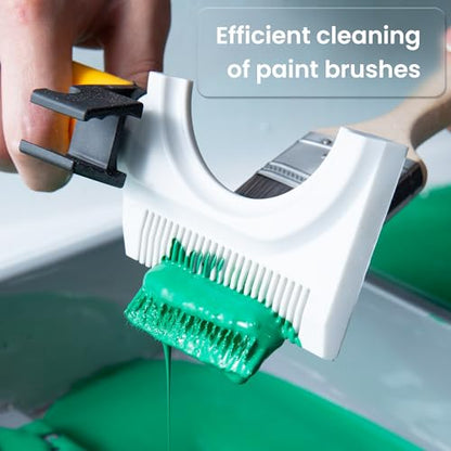 VOOMEY 7-in-1 Paint Brush Comb,2PCS, Paint Roller Cleaner and Paint Brush Comb Cleaner, Painters Tool, Paint Can Opener, Magnetic Design for Easy Carrying - size: 7-in-1 Paint Brush Comb（2pcs)