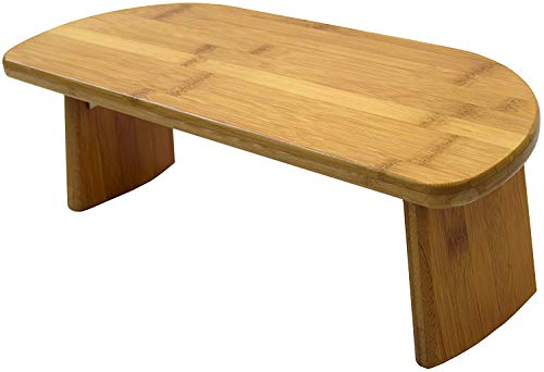 Bean Products Bamboo Foldable Meditation Bench – Supportive and Portable Kneeling Stool Chair with Meditation kit – Ergonomic Design for Seiza, Meditation, Prayer and Travel – Made in USA - color: Bamboo Bench Hinged Kit Black