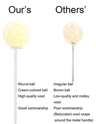 Wool Daubers Leather Dye Leather Tool Wool Balls Brush Leathercraft Tools and Supplies Leather Crafting Tools Leather Craft Sponge Daubers with Metal Handle for DIY Crafts Projects Shoe Polish (100)