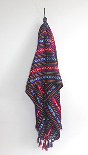 Del Mex Mexican Rebozo Shawl Blanket Doula - color: Burgandy, size: Regular (6 ft x 2.5 ft)