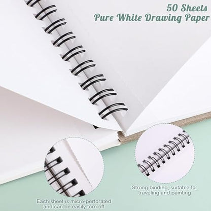 50 Sheets Marker Paper Sketchbook & Heavyweight Black Paper Sketchbook