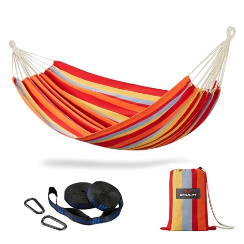 Brazilian Double Hammock with Tree Straps, Extra Large, 450 lbs Capacity - color: Summer Fruit, size: X-Large