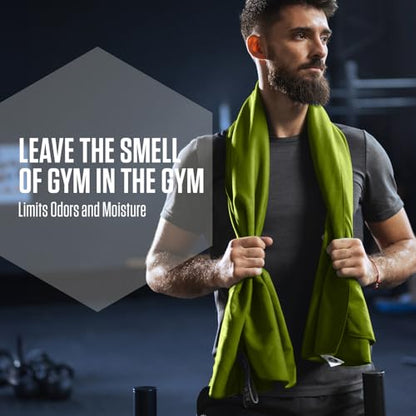 VENTURE 4TH Quick Dry Microfiber Towel for Camping & Gym - Lime Large - color: Lime, size: 60.00" x 31.50"