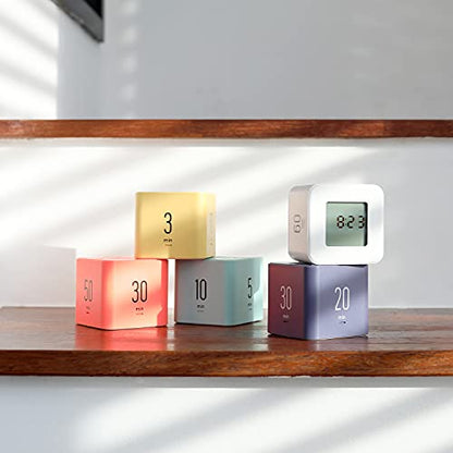 mooas Multi Clock Time Cube Timer, Alarm, Backlight, Productivity (Mint) - color: Mint