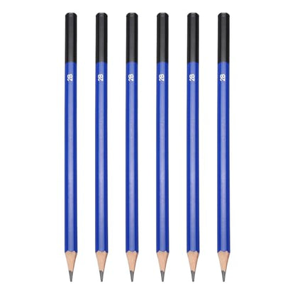 PATIKIL 2B Drawing Pencils for Sketching, 6PCS Sketch Pencils for Drawing Art Pencils Graphite Wood Pre-sharpened for Drawing Sketching Artists, 2B Pencils - size: 1 Count (Pack of 1), style: 2B