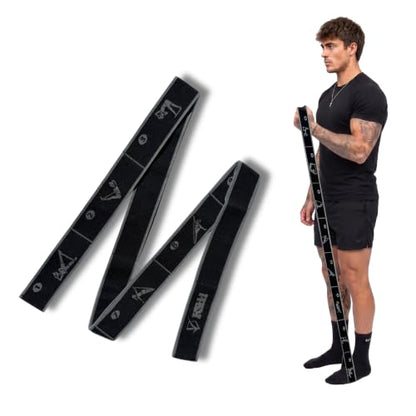 Multi-Loop Fabric Elastic Resistance Band for Strength Training - color: Black Single Band 40-45 Lbs