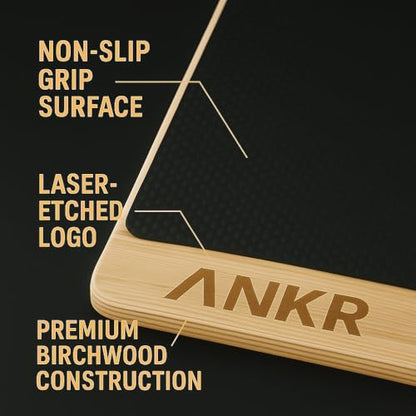 ANKR Ankle Balance Board | Stability Trainer for Ankle Strength, Mobility & Sprain Recovery | Non-Slip Wobble Board for Plantar Fasciitis Relief, Physical Therapy & Injury Prevention