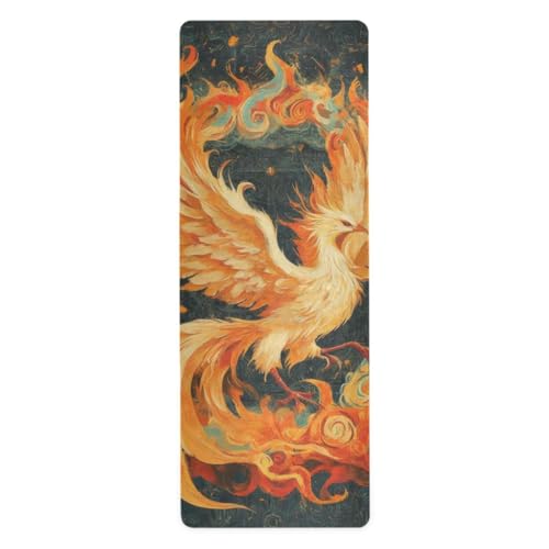 Cute Chubby Frog Yoga Mat, 71 x 26 Inch Non-slip Yoga Mats Folding Travel Exercise Mat Indoor Outdoor Gym Pilates with Storage Bag for Women Men - color: C383