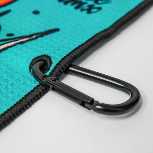 RokFit Gym & Golf Towel – Multi-Use, Quick-Dry, Durable Utility Towel with Bold Graphic and Carabiner Clip (Beyond The Horizon) - color: Beyond the Horizon