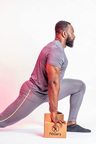 Yoga Block, Resilient Material, Easy to Grip, Comfortable Edges - 2 PACK