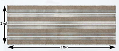 Hand Woven 100% Cotton Yoga Mat- Thick Handloom Made in India- for Gym Floor Exercise - Runner for Bedroom - color: Beige