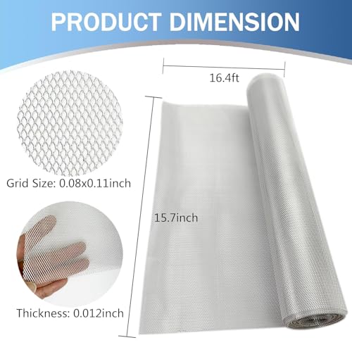 Aluminum Wire Mesh for Arts and Craft - Sculpting Mesh Roll 15.7 Inch by 16.4 Foot - Ideal for Sculpture Projects - Craft Wire Mesh for Crafts - size: 15.7inch x 16.4foot