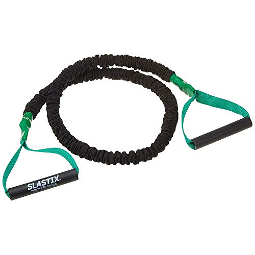 Stroops Slastix Toner Resistance Bands with Handles | Safe Sleeve Exercise Bands for Strength Training, Full Body Workouts, and Home Gym Fitness - color: Black, size: Very Heavy