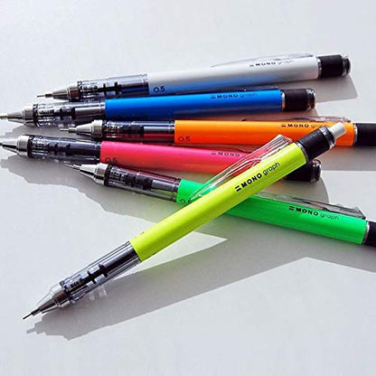 Tombow Mechanical Pencil, Monograph 0.5mm, Neon Orange (DPA-134D) - color: Neon Orange
