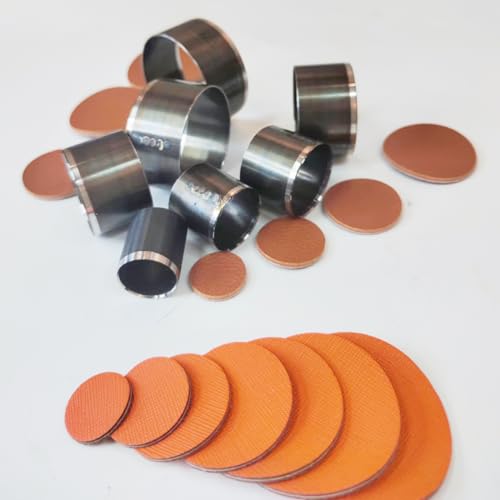 Alloy Steel Round Shape Cutting Die for Cardboard, Leather, PVC, Fabric Good Helper for Handicraft (Steel) - color: Steel