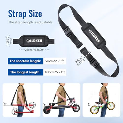 WILDKEN Adjustable Scooter Shoulder Strap, 71-inch Scooter Carrier Strap